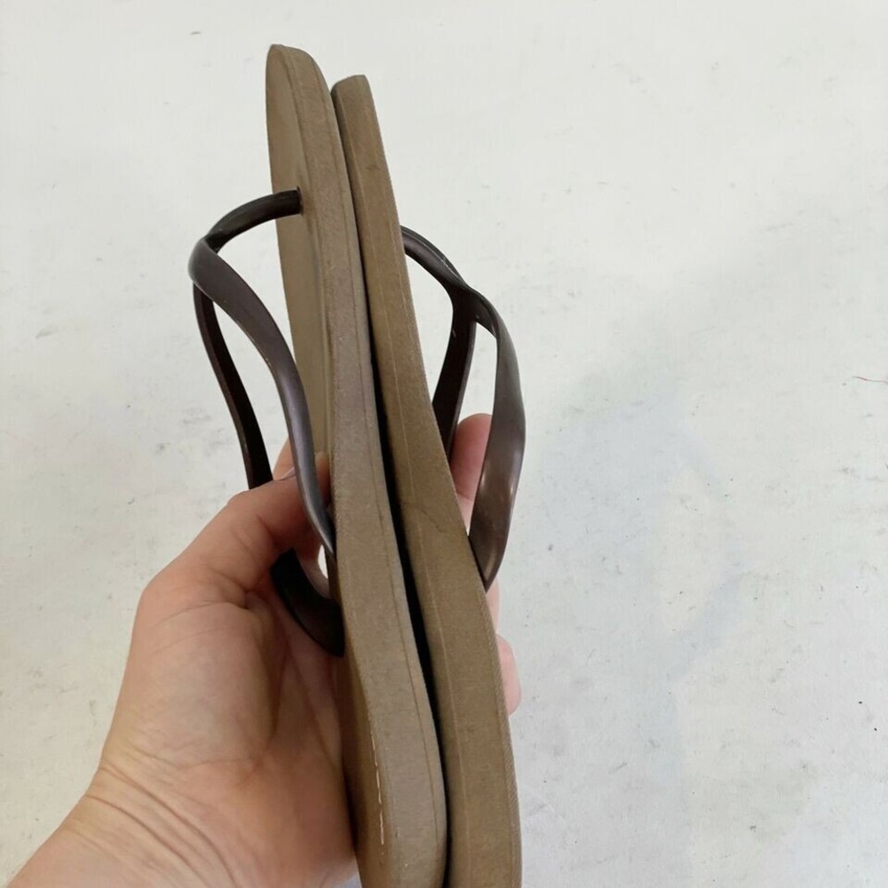 Okabashi Shoreline Flip Flop Thong Slippers Womens 6 Brown Casual Slip Resistant - Picture 7 of 7